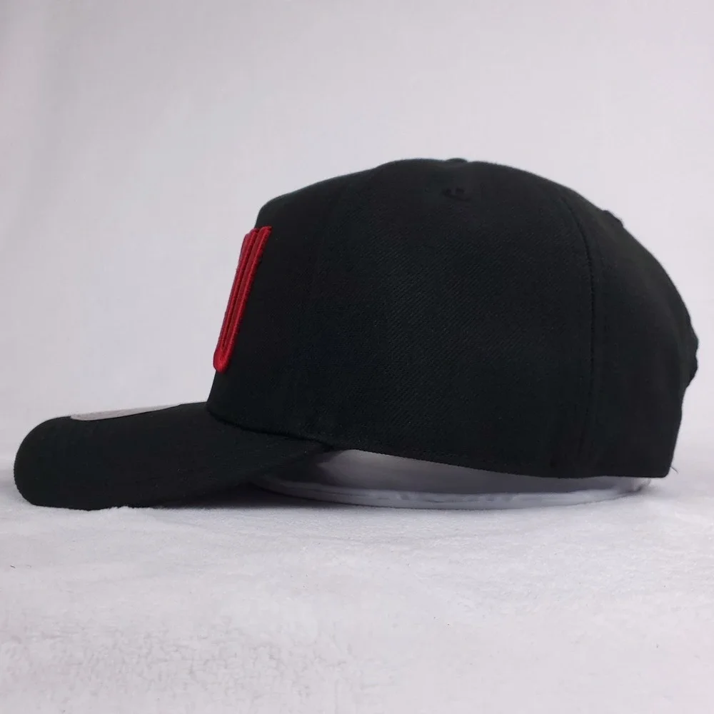 Houston Rockets Mitchell & Ness NBA Pro Fit Snapback Hat Cap 3D Logo Black NWT‎